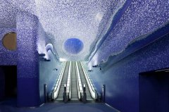 意大利Toledo地铁站景观设计：蓝色星空